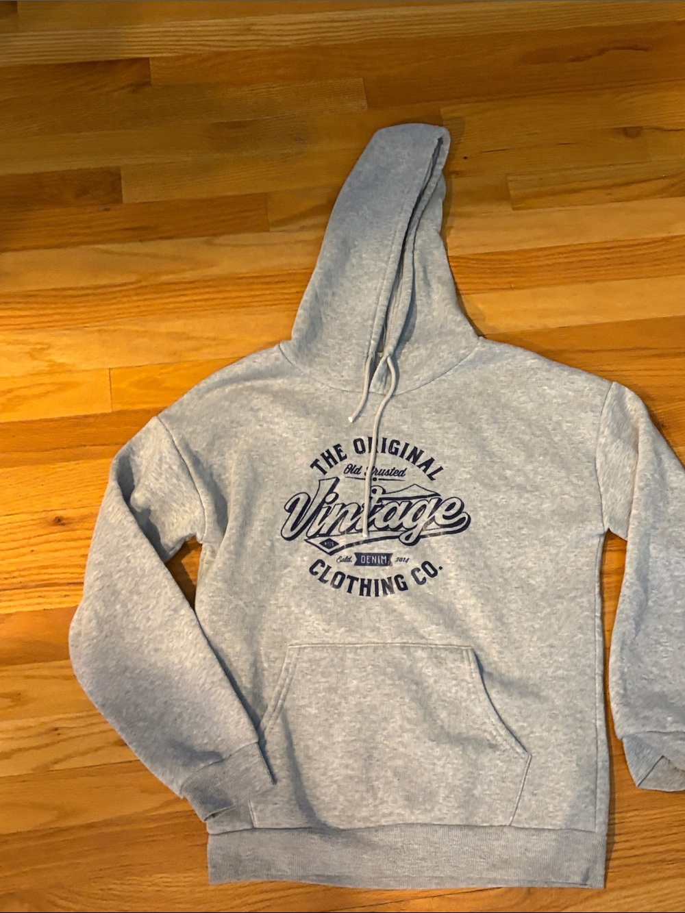 Womens Heather Gray Graphic Hoodie